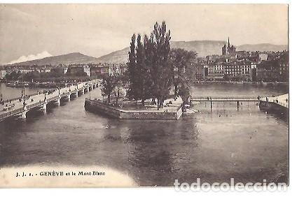 Postais: ANTIGUA POSTAL J J 1 GENEVE ET LE MONT BLANC