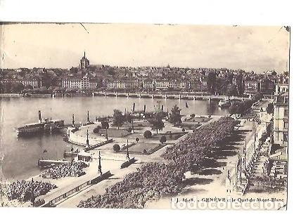 Cartoline: ANTIGUA POSTAL J J 8648 GENEVE ET LE QUAI DU MONT BLANC
