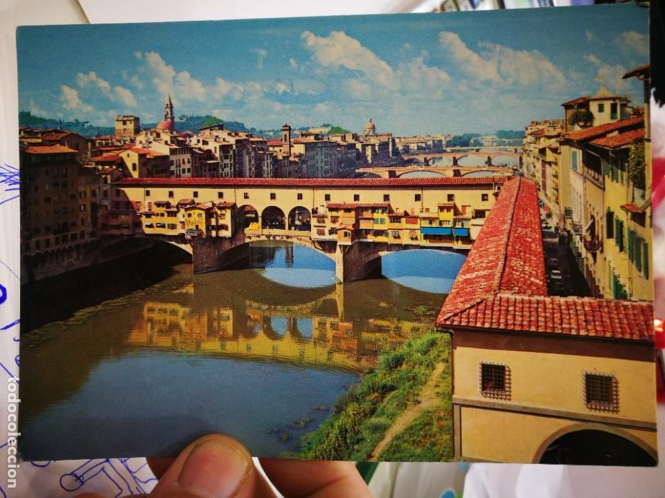 Postkarten: Postal FIRENZE Ponte Vecchio S/C