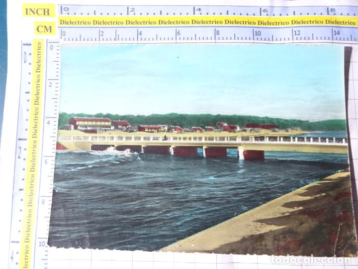 Cartoline: POSTAL DE FRANCIA. MIMIZAN PLAGE LAS LANDAS. LE PONT SUR LE COURANT. 2399