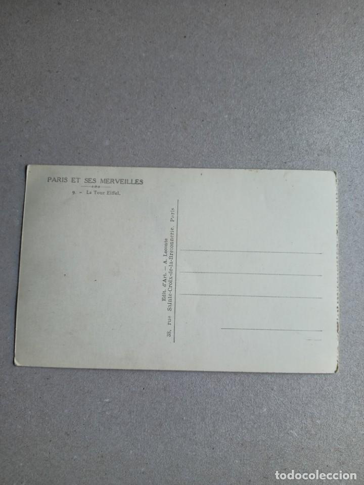 Postales: Postal antig&uuml;a de Paris - Foto 2