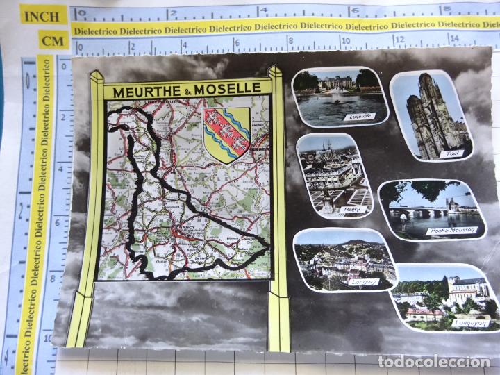 Postkarten: POSTAL DE FRANCIA. REGIONES FRANCESAS. MAPA PLANO MONUMENTOS. MEURTHE ET MOSELLE. 35