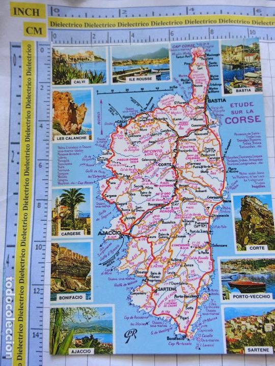 Cartoline: POSTAL DE FRANCIA. REGIONES FRANCESAS. MAPA PLANO MONUMENTOS. C&Oacute;RCEGA. 67