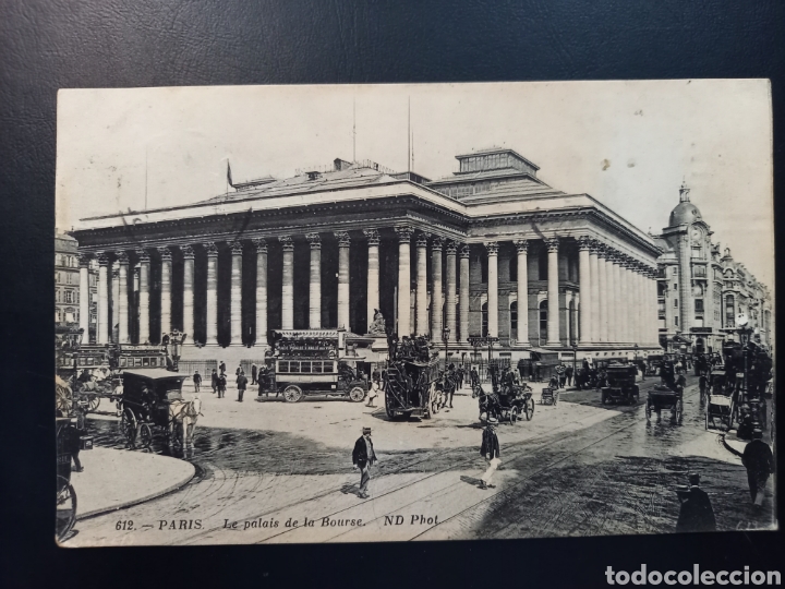 Postales: Postal de. Paris. El Palacio de la bolsa. - Foto 1