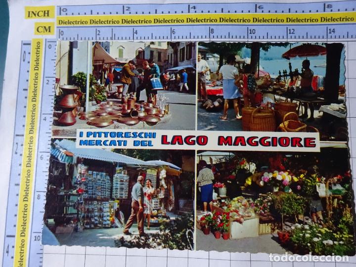 Postkarten: POSTAL DE ITALIA. MERCADO MERCADILLO LAGO MAGGIORE. 1072