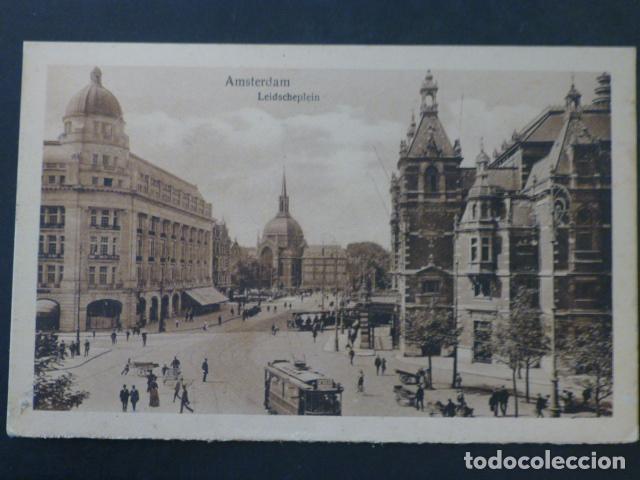 Postales: AMSTERDAM HOLANDA LEIDSCHEPLEIN - Foto 1