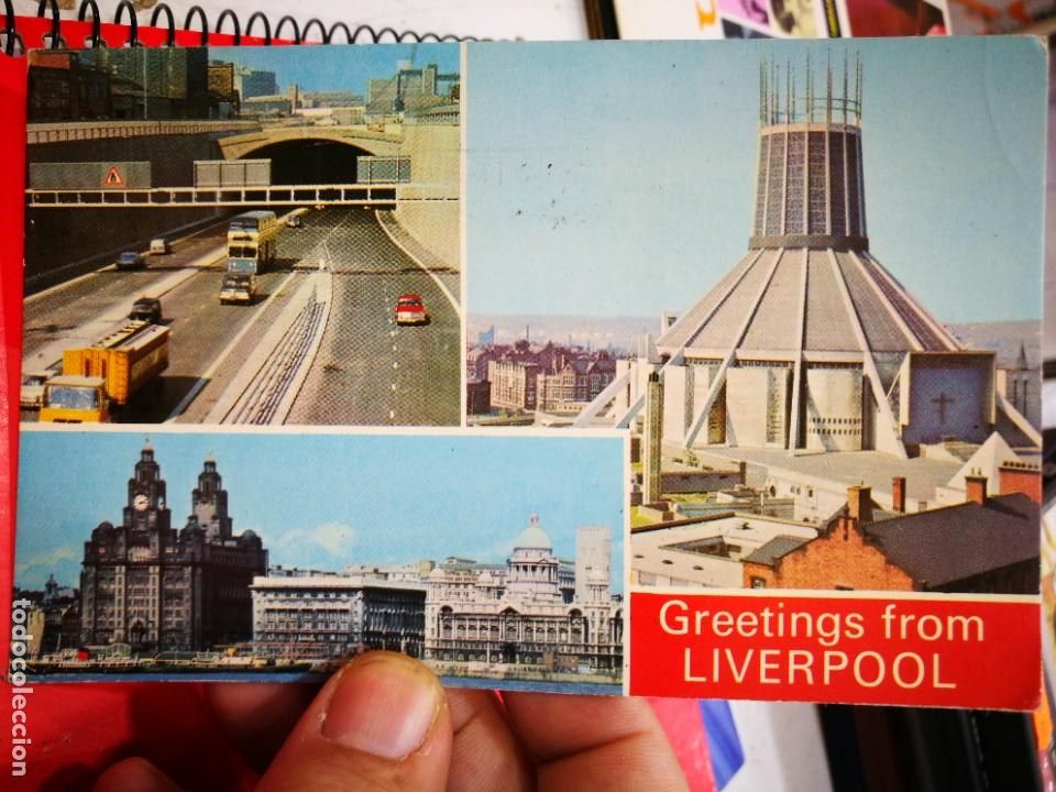 Postkarten: Postal LIVERPOOL escrita y Bellamente Sellada