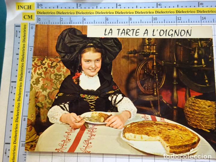 Cartes Postales: POSTAL DE FRANCIA. TIPISMO NI&Ntilde;A MUJER GASTRONOM&Iacute;A LA TARTE A L'OIGNON. 990