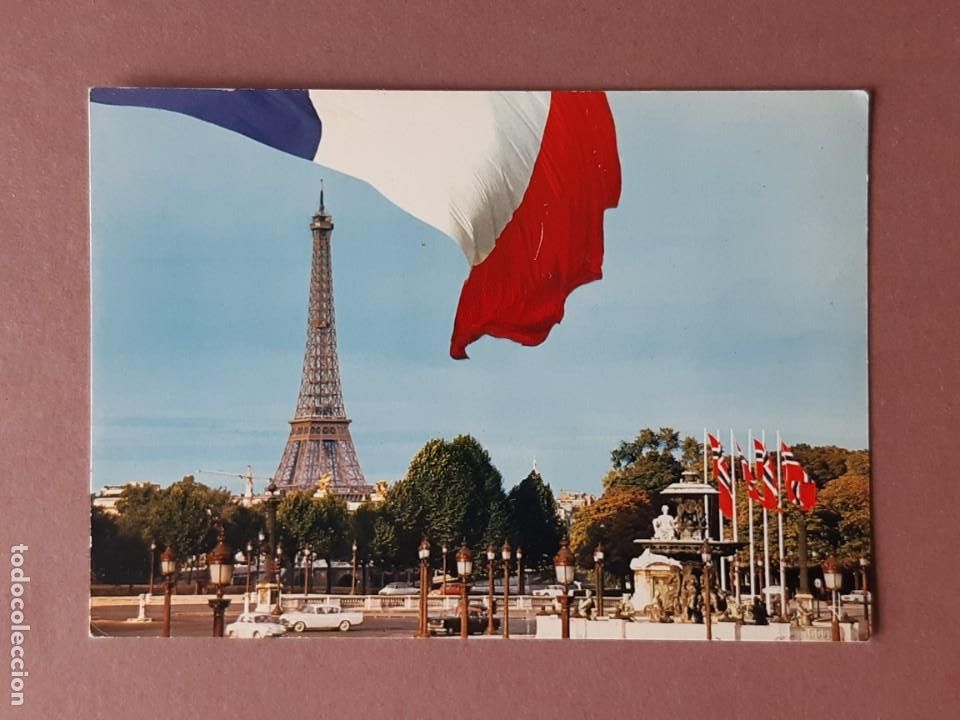 Postales: POSTAL 39 LA CIGOGNE. CONCORDE ET TOUR EIFFEL. PARIS. FRANCIA. SIN CIRCULAR.