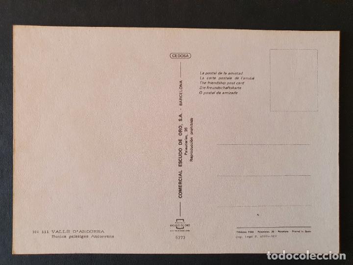 Postales: POSTAL ANDORRA (ORIGINAL SIN CIRCULAR) - Foto 2