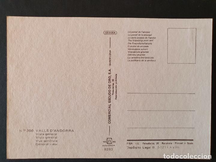 Postales: POSTAL ANDORRA (ORIGINAL SIN CIRCULAR) - Foto 2