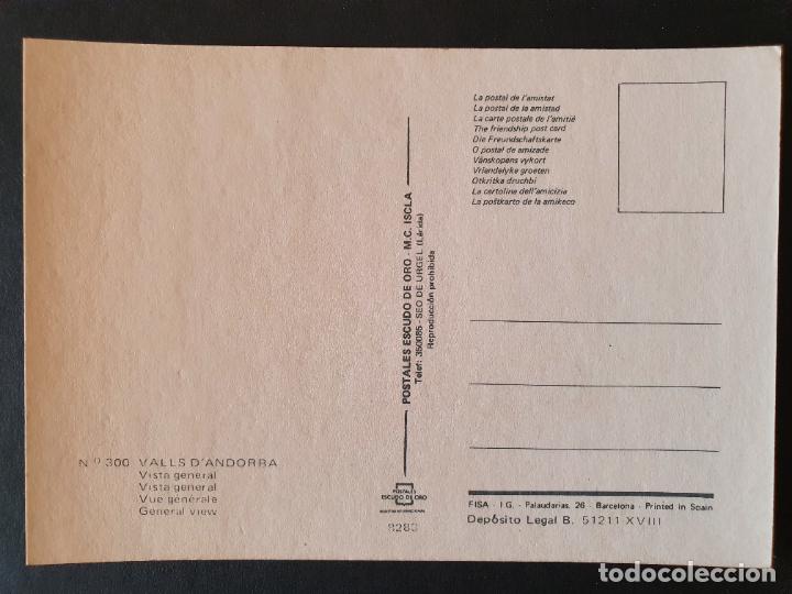 Postales: POSTAL ANDORRA (ORIGINAL SIN CIRCULAR) - Foto 2