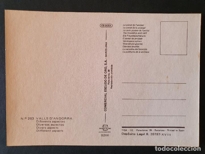 Postales: POSTAL ANDORRA (ORIGINAL SIN CIRCULAR) - Foto 2