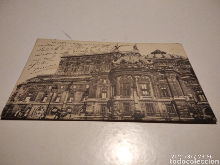 Postales: Postal antigua Par&iacute;s edificio opera - Foto 1