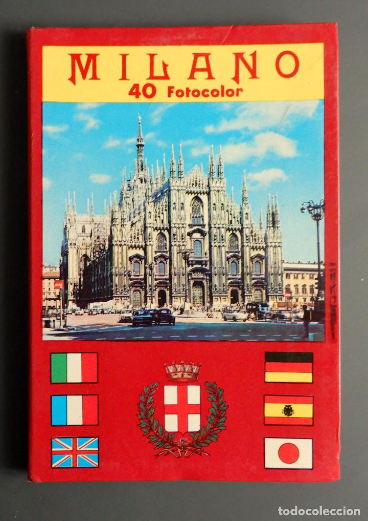 Postkarten: LIBRO DE 40 FOTOGRAF&Iacute;AS MIL&Aacute;N MILANO FOTOGR&Aacute;FICO SOUVENIR