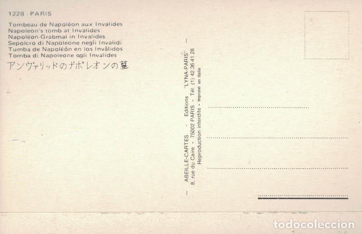 Postales: Paris. Tumba de Napole&oacute;n en los Inv&aacute;lidos. / Postal sin circular - Foto 2
