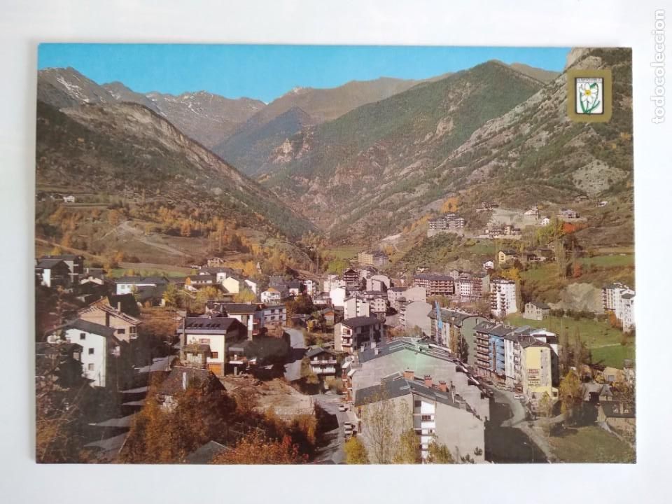 Postkarten: ANTIGUA POSTAL ESCUDO ORO VALLS D'ANDORRA LA MASSANA VISTA GENERAL RV 28