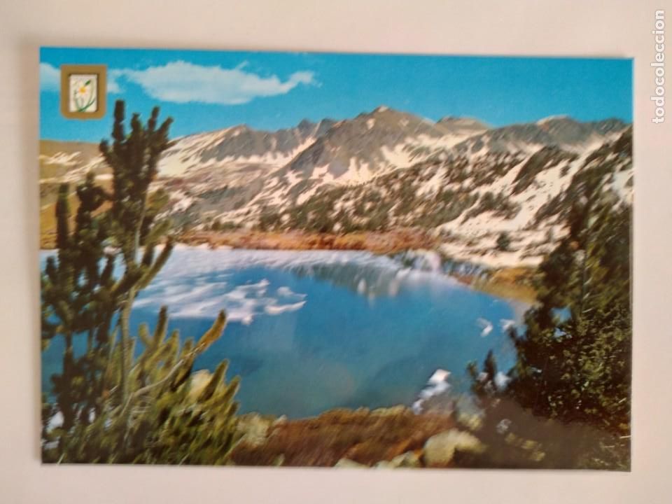 Postkarten: POSTAL ESCUDO ORO VALLS D'ANDORRA LLAC GRAN D'ELS PESSONS RV 30