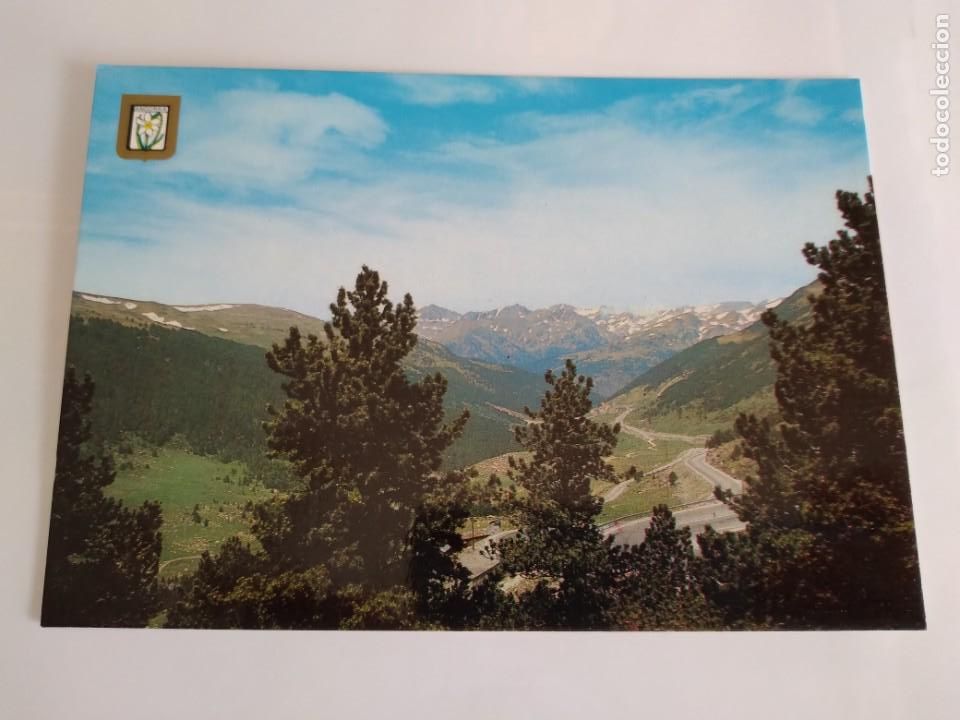 Postkarten: POSTAL ESCUDO ORO VALLS D'ANDORRA PUJADA PORT D'ENVALIRA RV 36