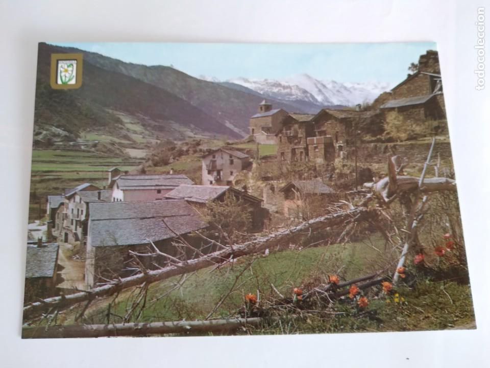 Postkarten: POSTAL ESCUDO ORO VALLS D'ANDORRA ANYOS VISTA GENERAL RV 39