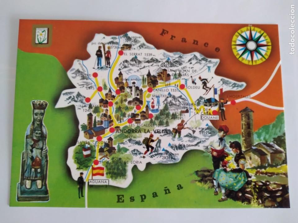 Postkarten: POSTAL ESCUDO ORO VALLS D'ANDORRA RV 40