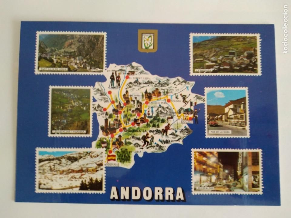 Postkarten: POSTAL ESCUDO ORO VALLS D'ANDORRA RV 41