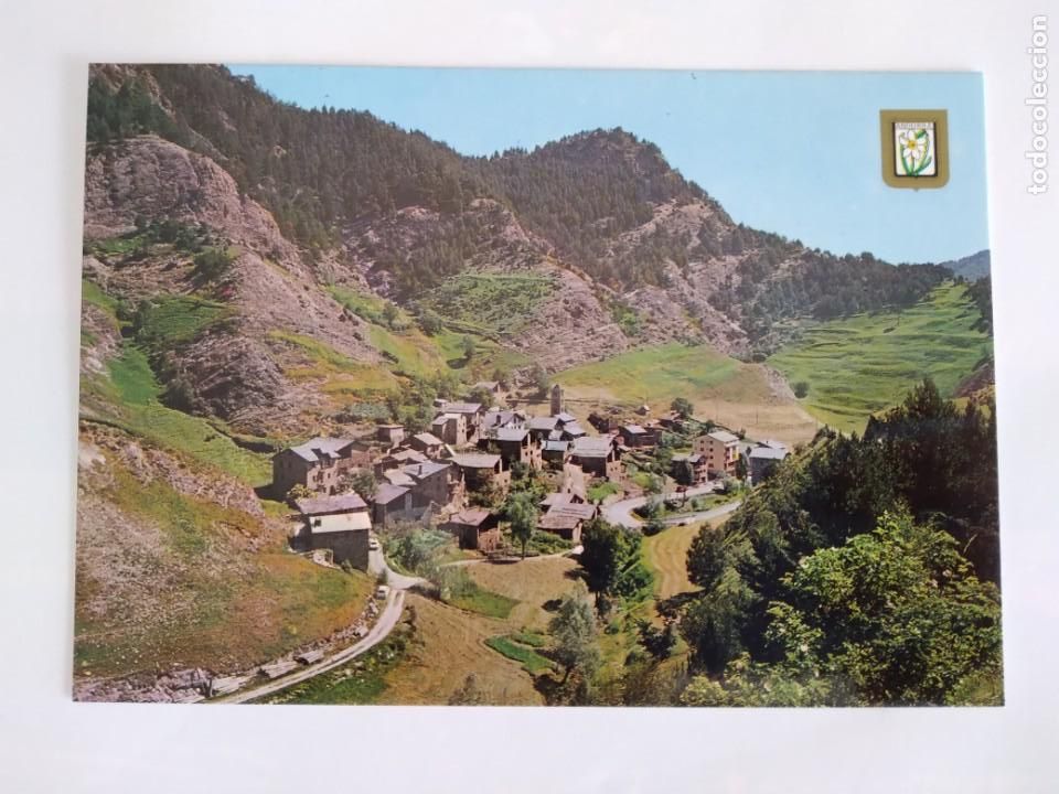 Postkarten: POSTAL ESCUDO ORO VALLS D'ANDORRA PALL VISTA GENERAL RV 45
