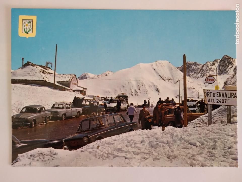 Postkarten: POSTAL ESCUDO ORO VALLS D'ANDORRA PORT D'ENVALIRA RV 46