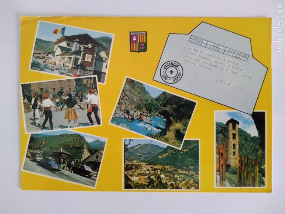 Postkarten: POSTAL ESCUDO ORO VALLS D'ANDORRA PAS DE LA CASA RV 48