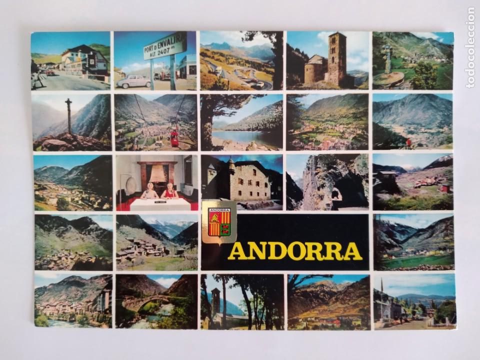 Postkarten: POSTAL ESCUDO ORO VALLS D'ANDORRA PAISATGES RV 49