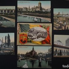 Postales: 7 POSTALES DE LA EXPOSICIÓN UNIVERSAL DE BRUSELAS DE 1910, INCLUYE EL PAVELLÓN ESPAÑOL, VER FOTOS. Lote 285351713