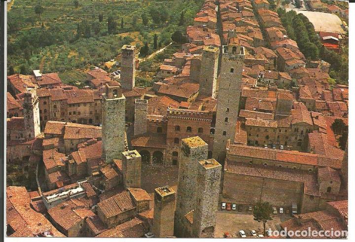 Postales: POSTAL SAN GIMIGNANO (ITALIA) - VEDUTA AEREA - A&Ntilde;O 1970