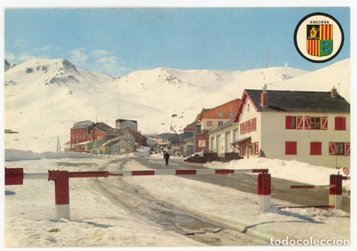 Cartoline: ex236 andorra pas de la casa vista parcial desde la frontera francesa 1966 oscar color n&ordm;53