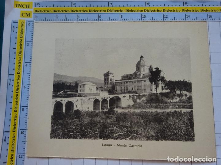 Postais: ANTIGUA FOTO TARJETA POSTAL DE ITALIA. LOANO MONTE CARMELO. 2828