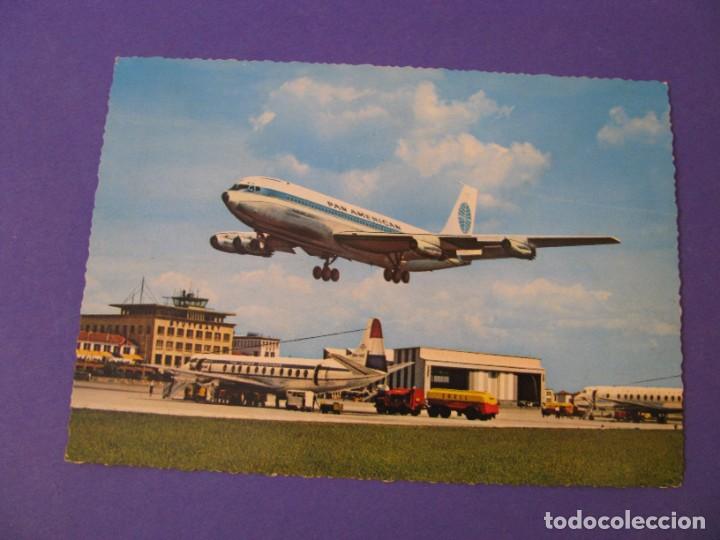 Postales: POSTAL DE ALEMANIA. ED. KR&Uuml;GER. 939/4. AEROPUERTO DE STUTTGART. FLUGHAFEN. ESCRITA.