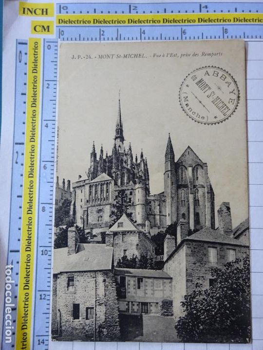 Postales: ANTIGUA POSTAL DE FRANCIA. MONT SAINT MICHEL ABBAYE. VUE A L'EST PRISE DES REMPARTS. 588
