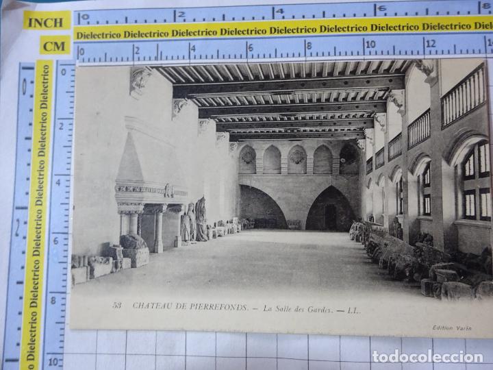 Postales: ANTIGUA POSTAL DE FRANCIA. CHATEAU DE PIERREFONDS LA SALLE DES GARDES. 594