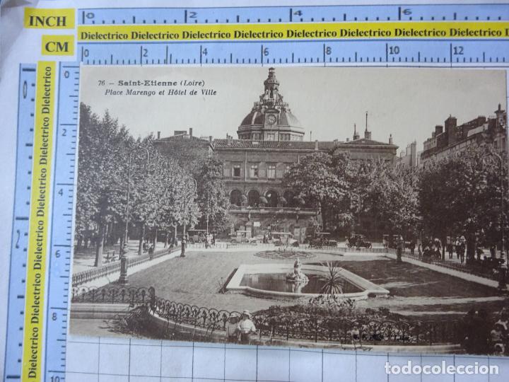 Postales: ANTIGUA POSTAL DE FRANCIA. SAINT ETIENNE PLACE MARENGO ET HOTEL DE VILLE. 619