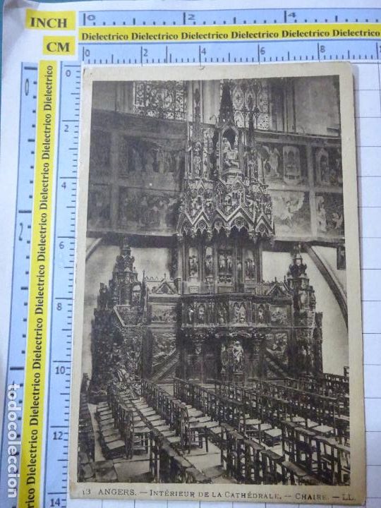 Cartes Postales: ANTIGUA POSTAL DE FRANCIA. ANGERS INTERIEUR DE LA CATH&Eacute;DRALE CHAIRE. 627