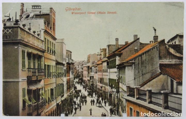 GIBRALTAR WATERPORT STREET (MAIN STREET). CIRCULADA EN JUNIO DE 1910 (Postales - Postales Extranjero - Europa)