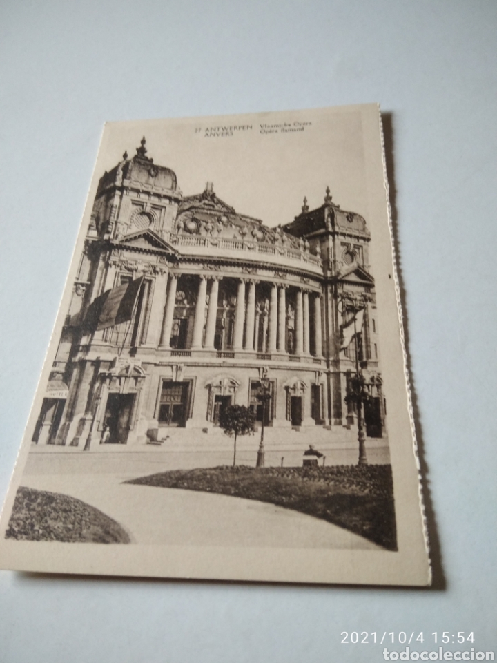 Postales: Postal antigua Amberes opera - Foto 1