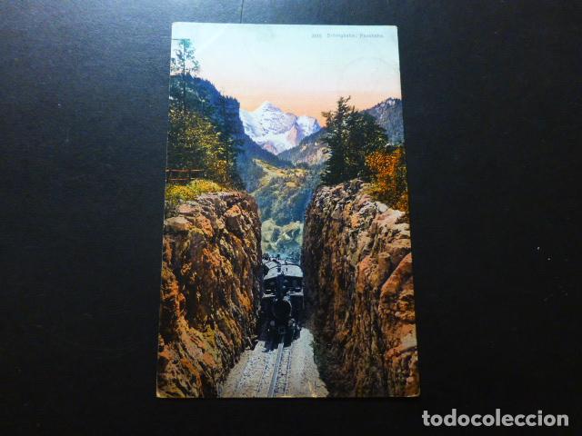 Postales: SUIZA FERROCARRIL EN LOS ALPES