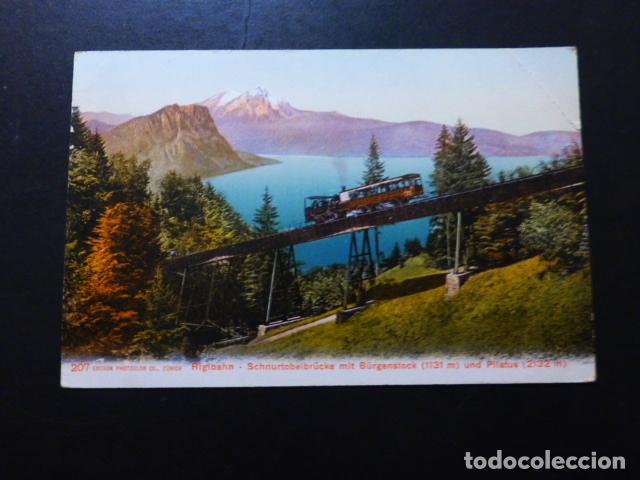 Cartes Postales: SUIZA FERROCARRIL EN LOS ALPES