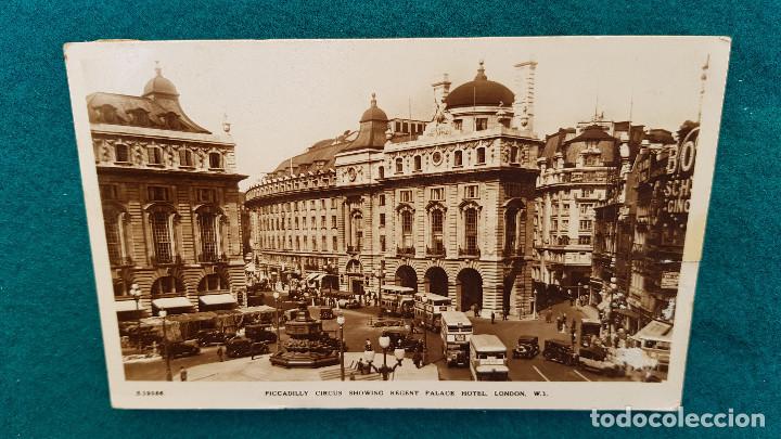 Postkarten: POSTAL LONDON (1935) PICCADILLY CIRCUS SHOWINGT REGENT PALACE HOTEL