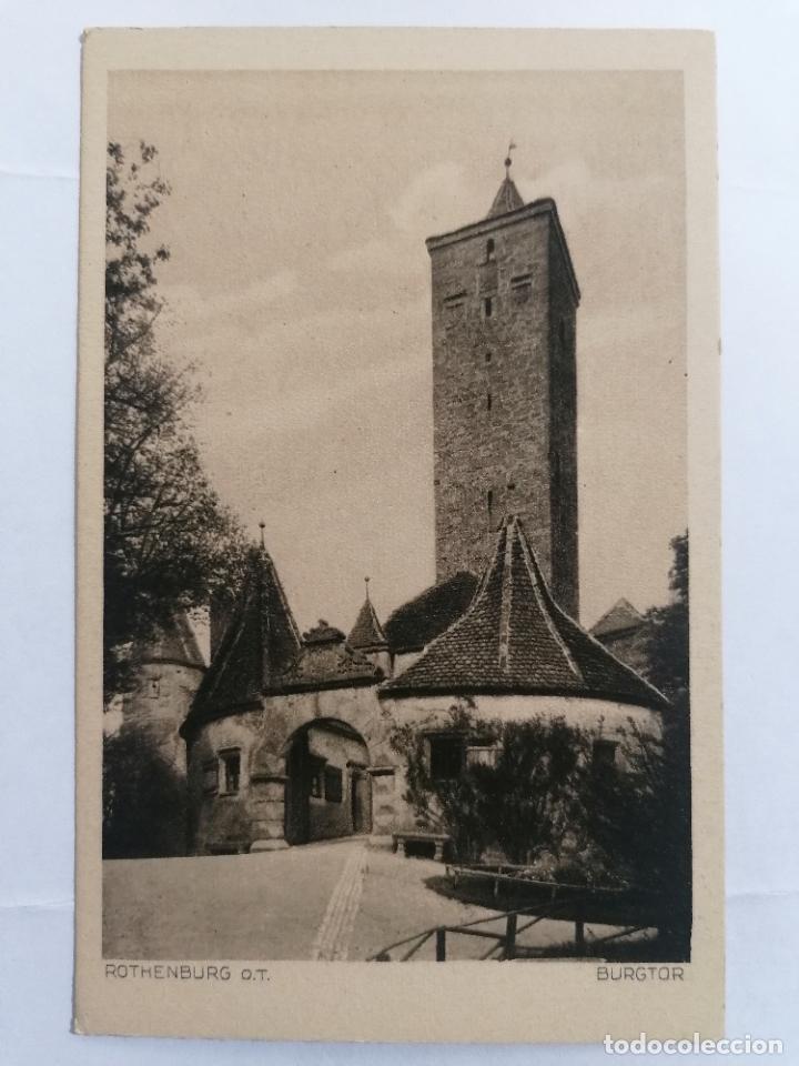 Postales: POSTAL ROTHENBURG, O.T. - BURGTOR, HOTEL EISENHUT