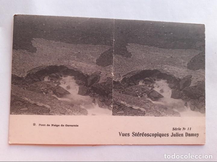 Postais: POSTAL ESTEREOSCOPICA JULIEN DAMOY - FRANCIA - PONT DE NEIGE DE GAVARNIE
