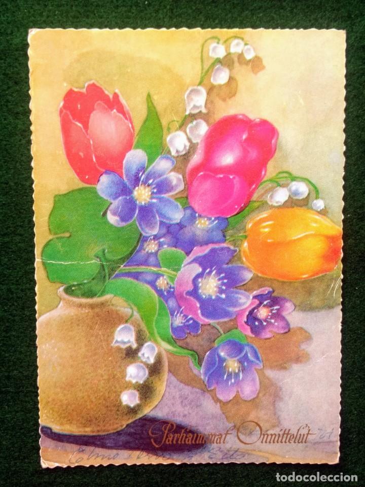 Postales: ANTIGUA POSTAL CIRCULADA Y ESCRITA 1965 FINLANDIA - PASCUAS