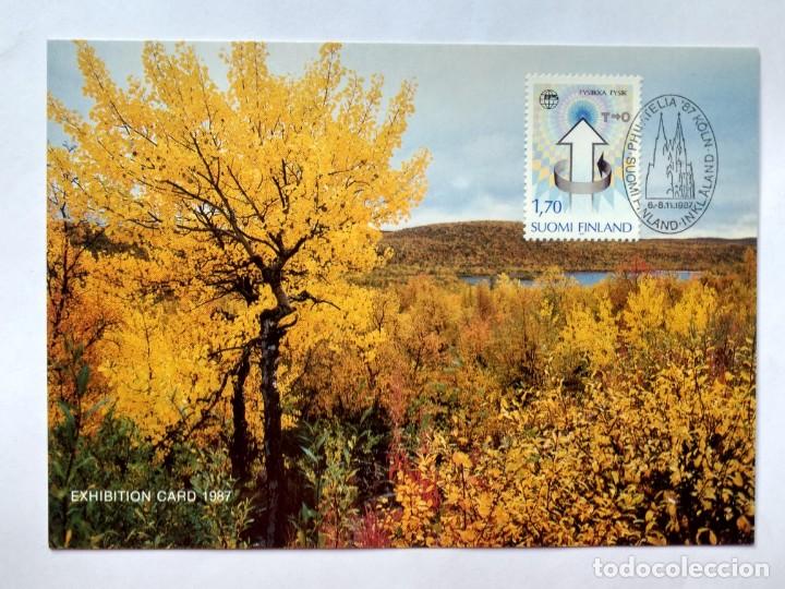 Cartes Postales: POSTAL 1987 FINLANDIA - EXPOSICION FILATELICA KOLN 87