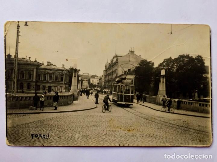 Postales: ANTIGUA POSTAL CIRCULADA FINLANDIA - TRANVIA