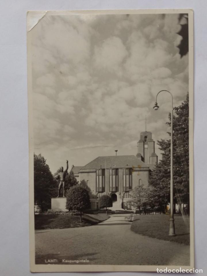 Postales: ANTIGUA POSTAL CIRCULADA Y ESCRITA DE FINLANDIA LAHTI - A&Ntilde;O 1952